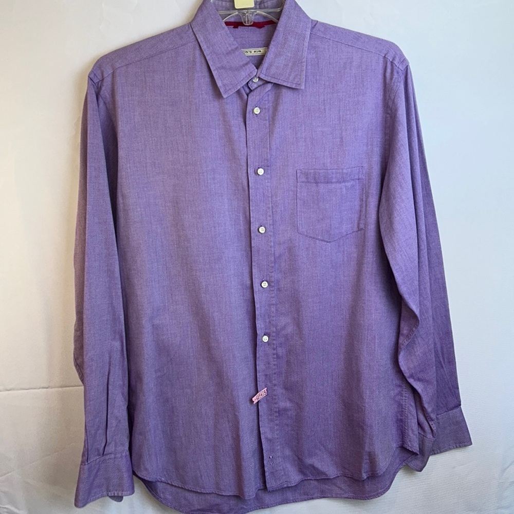 Mason’s Purple Long Sleeve Shirt Large Button Down Dress